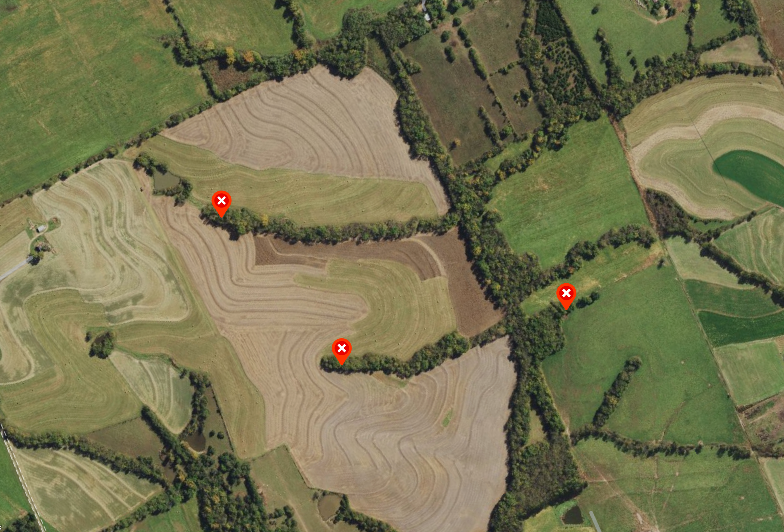 treestand location on field edge